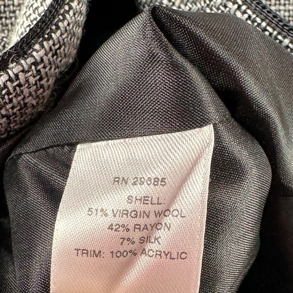 Pendleton Virgin Wool Silk Blend Button Front Twe… - image 5